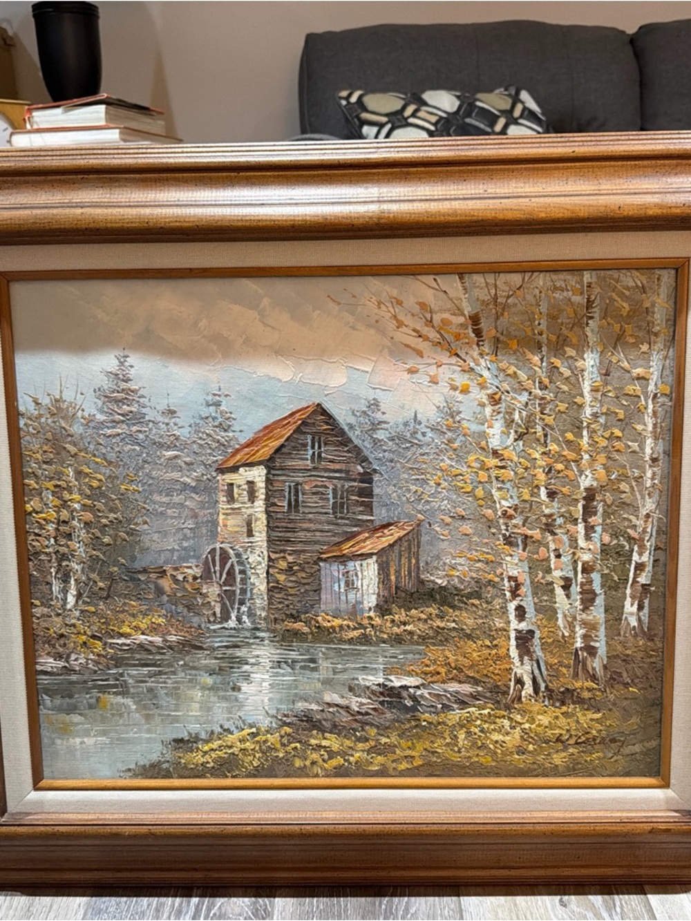 William Conway Signed Oil Painting “The Century Mill” Framed 20"x24"